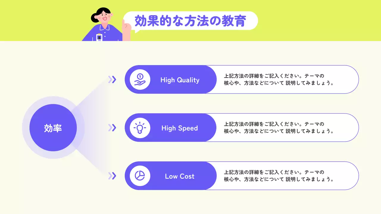 紫 かわいい 研修 マニュアル プレゼンテーション