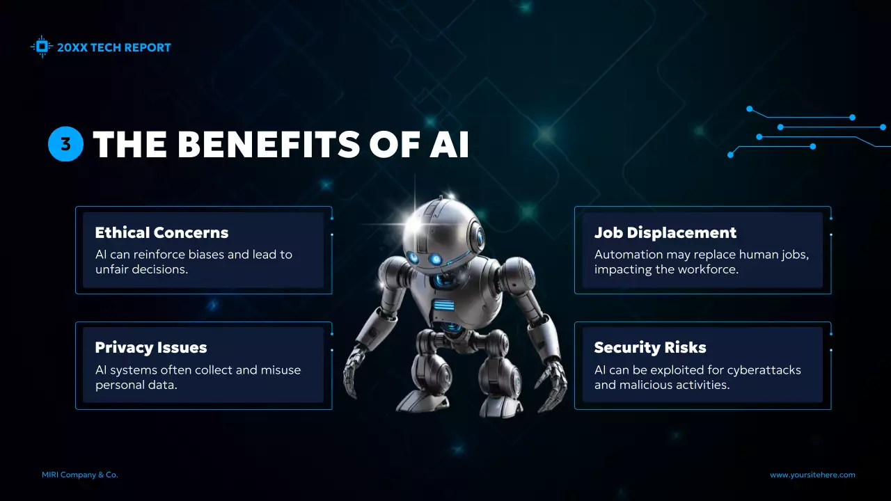 Blue Modern Ai Report Presentation