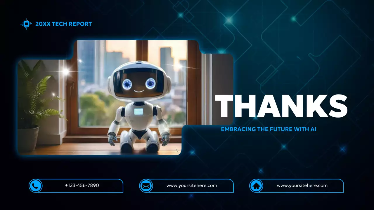 Blue Modern Ai Report Presentation