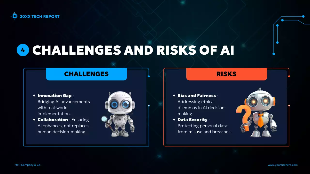 Blue Modern Ai Report Presentation