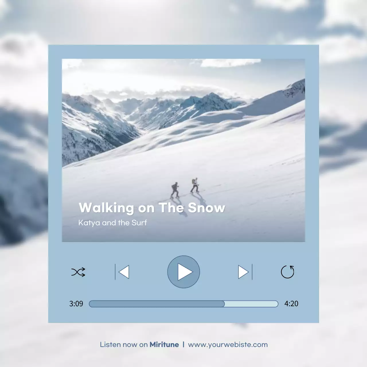 화이트 미니멀 겨울 플레이리스트 발표