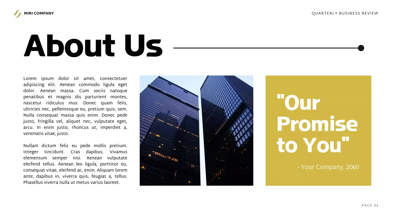 Black Professional Business Report Presentation