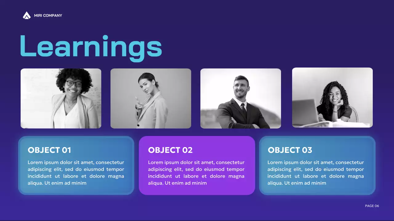 Purple Modern Business Report Presentation