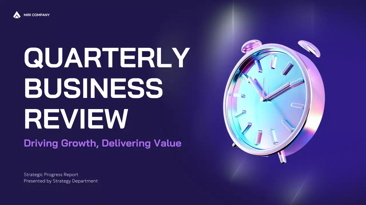 Purple Modern Business Report Presentation