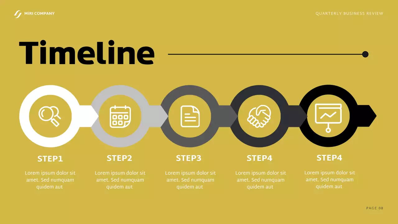 Black Professional Business Report Presentation