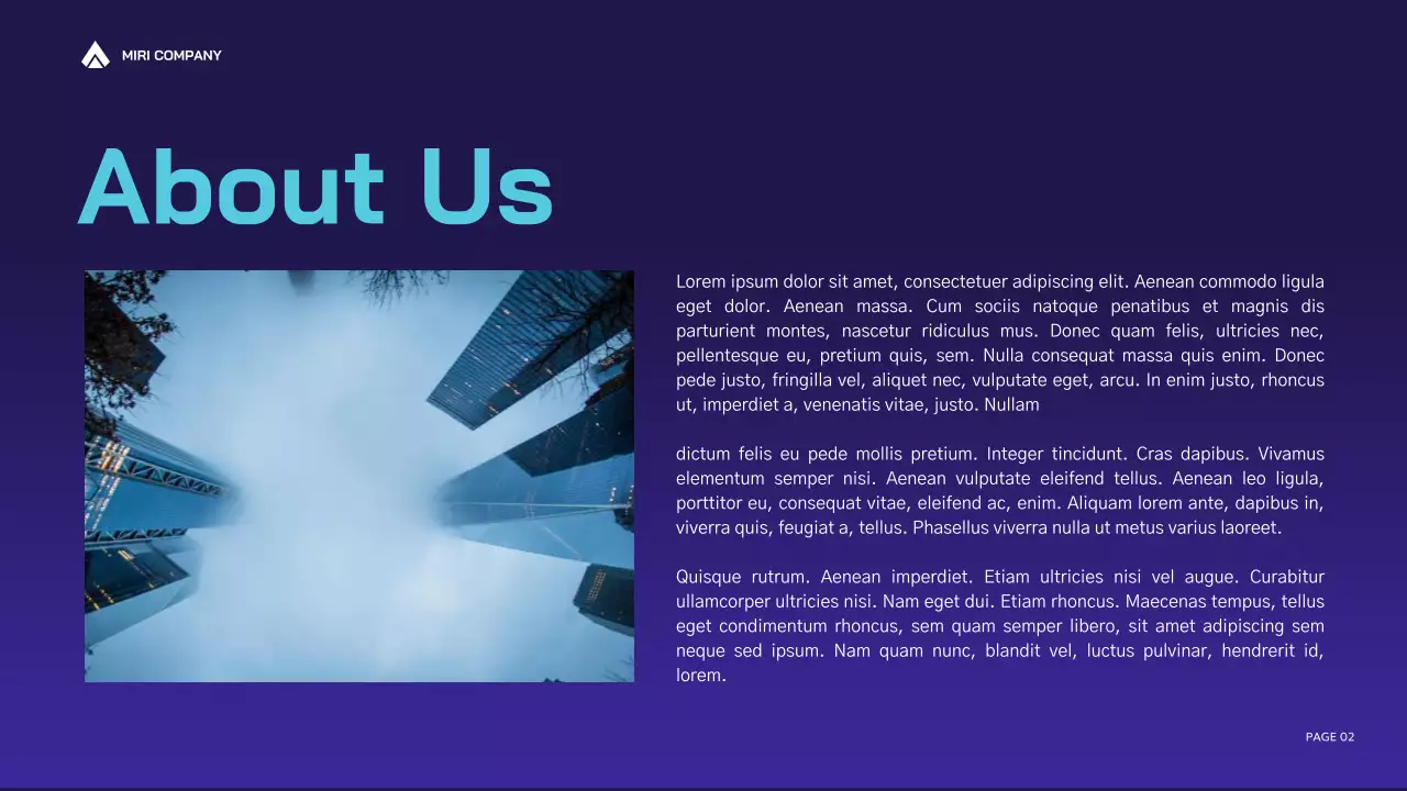 Purple Modern Business Report Presentation