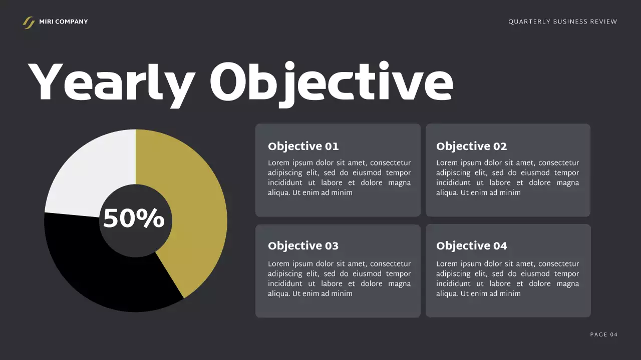 Black Professional Business Report Presentation