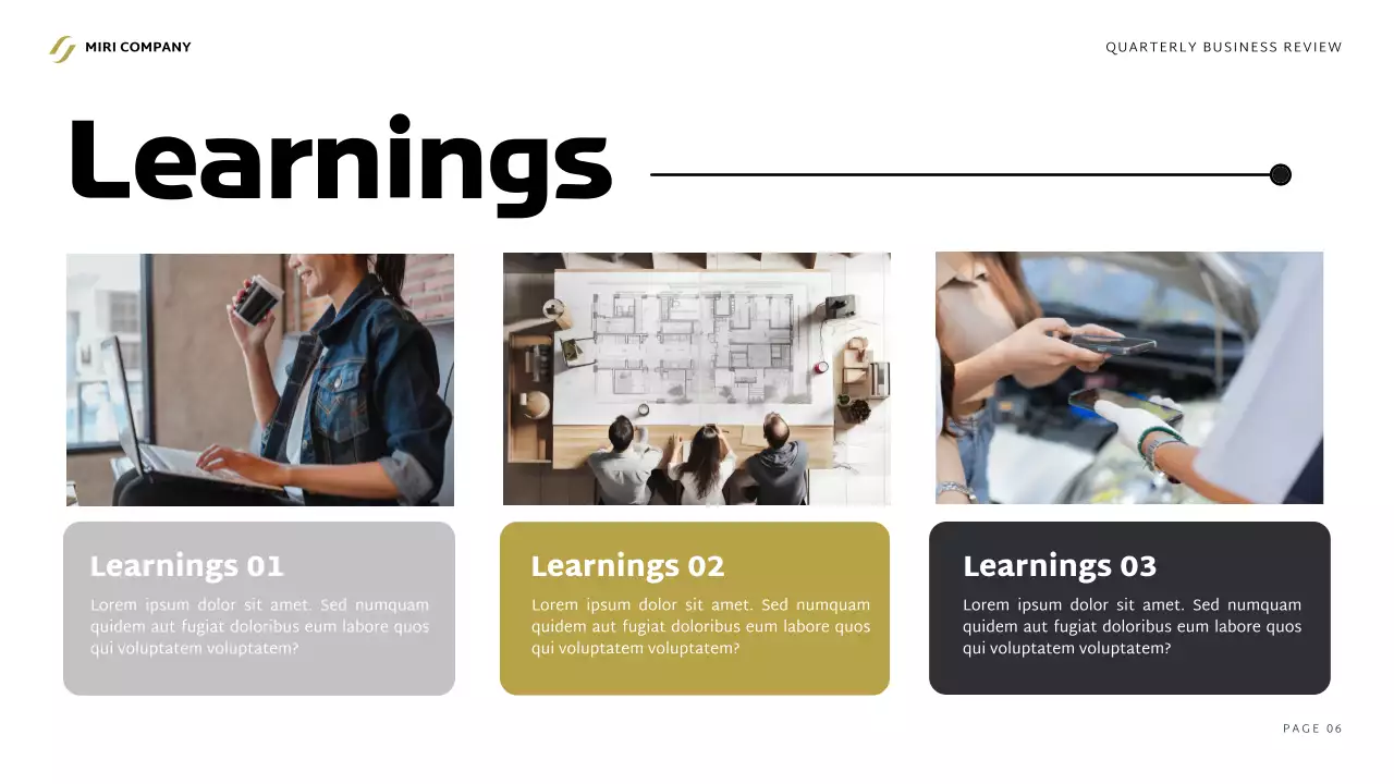 Black Professional Business Report Presentation