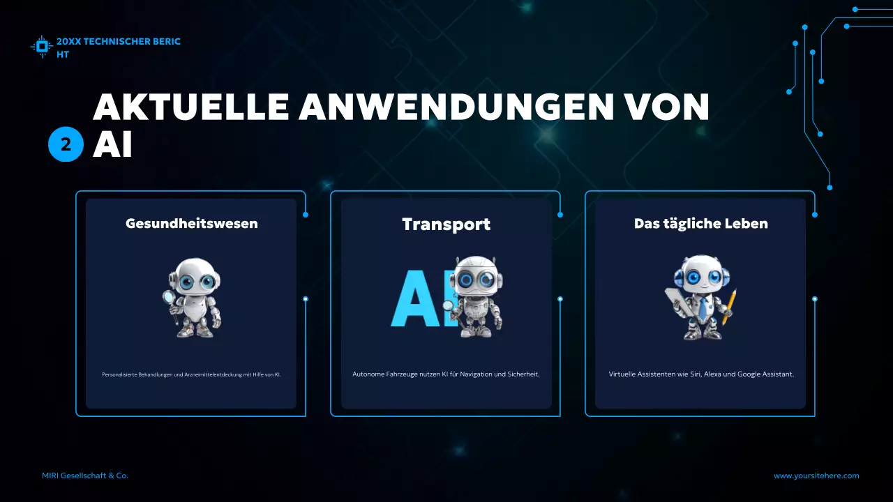 blue futuristic AI report Dokument