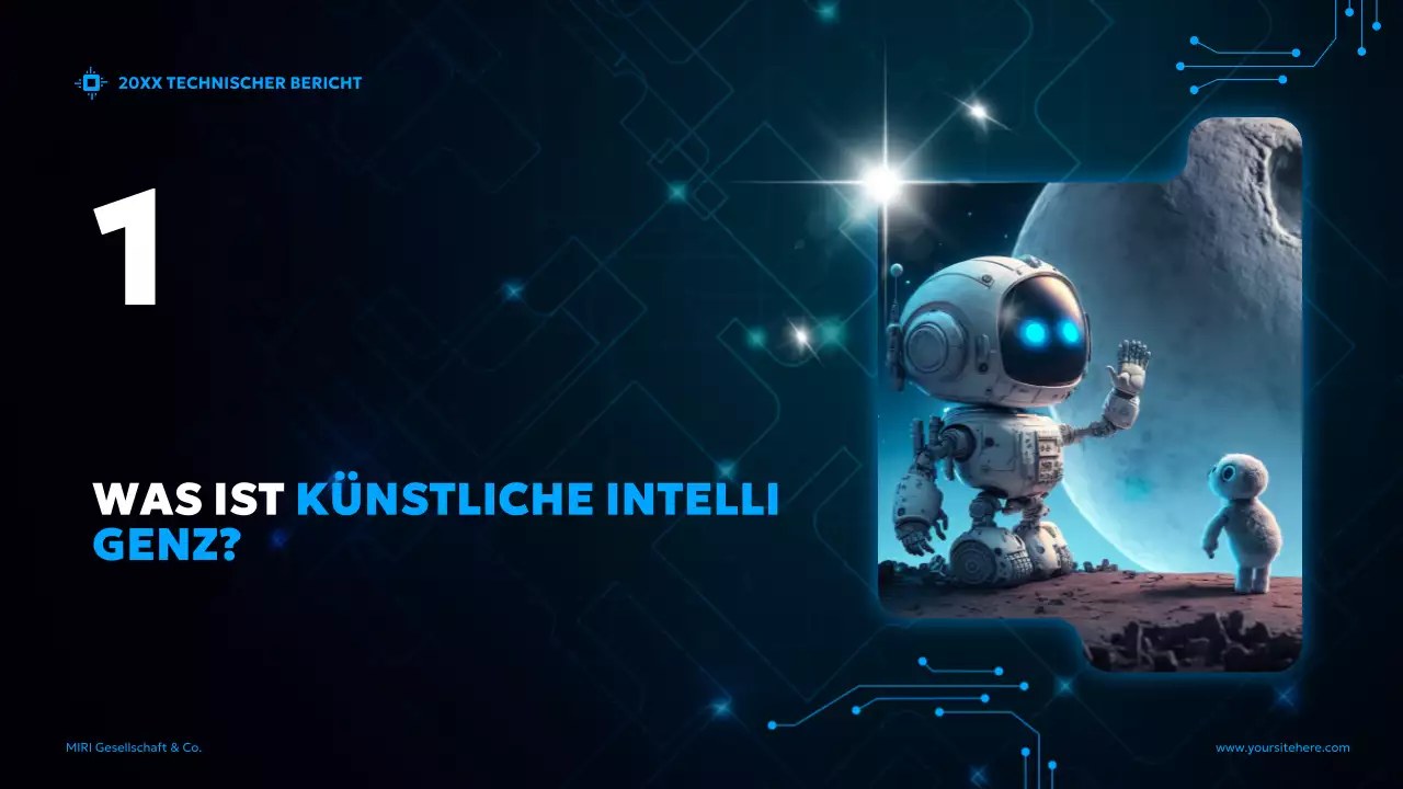 blue futuristic AI report Dokument