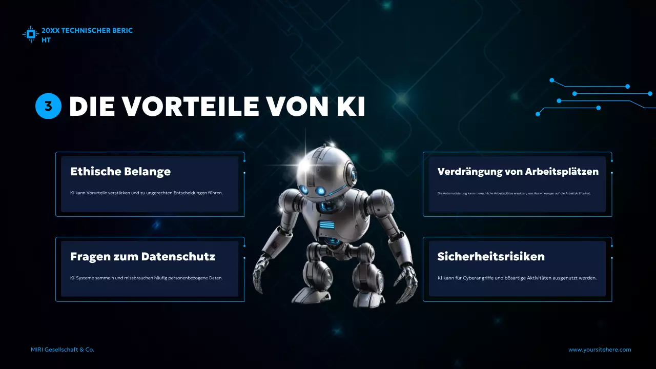 blue futuristic AI report Dokument