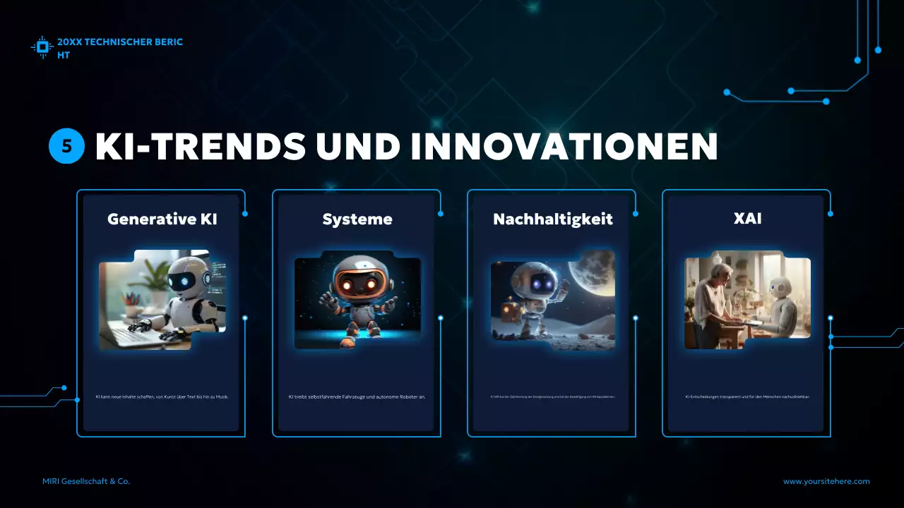 blue futuristic AI report Dokument