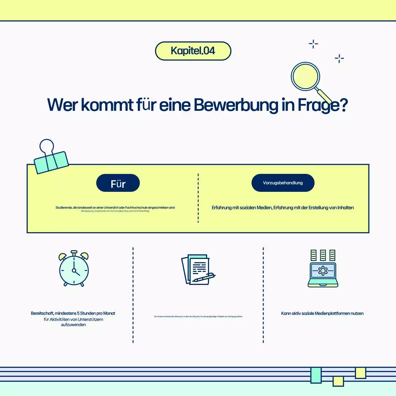 Fördern Sie die Anwerbung von Anhängern mit einem hübschen Farbschema in Chartreuse und Mint