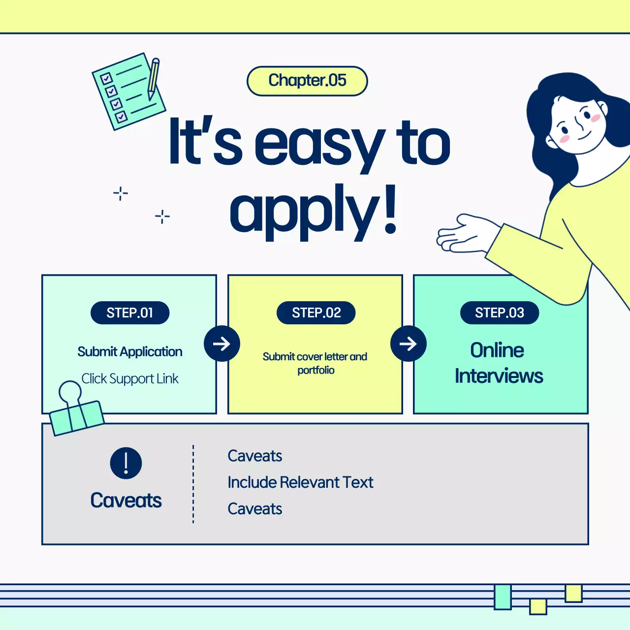 Carrossel de Instagram de Anúncio de Recrutamento Moderno Amarelo