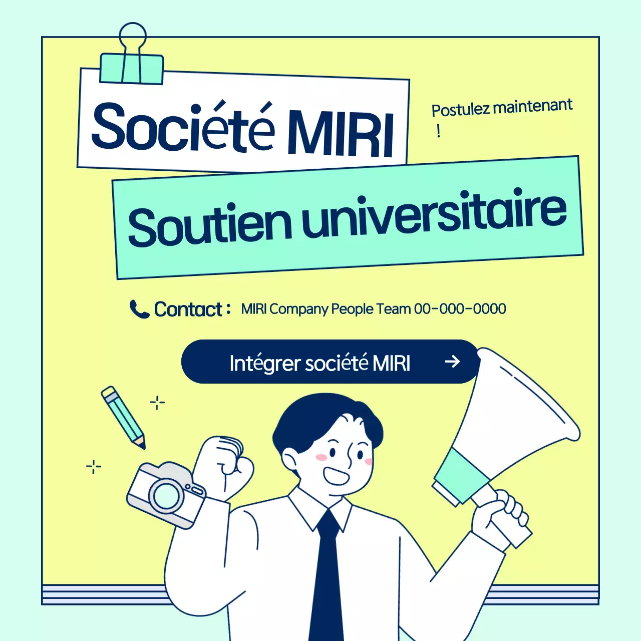 Promouvoir le recrutement de sympathisants grâce à une jolie palette de couleurs chartreuse et menthe