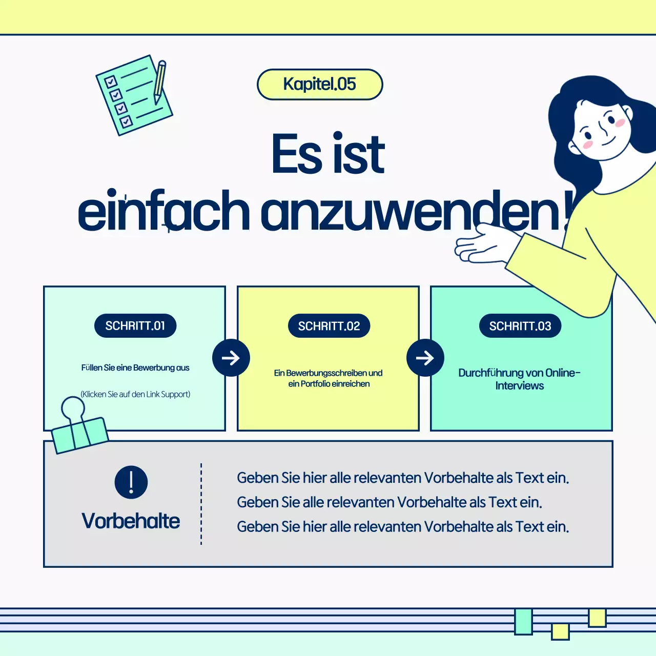 Fördern Sie die Anwerbung von Anhängern mit einem hübschen Farbschema in Chartreuse und Mint