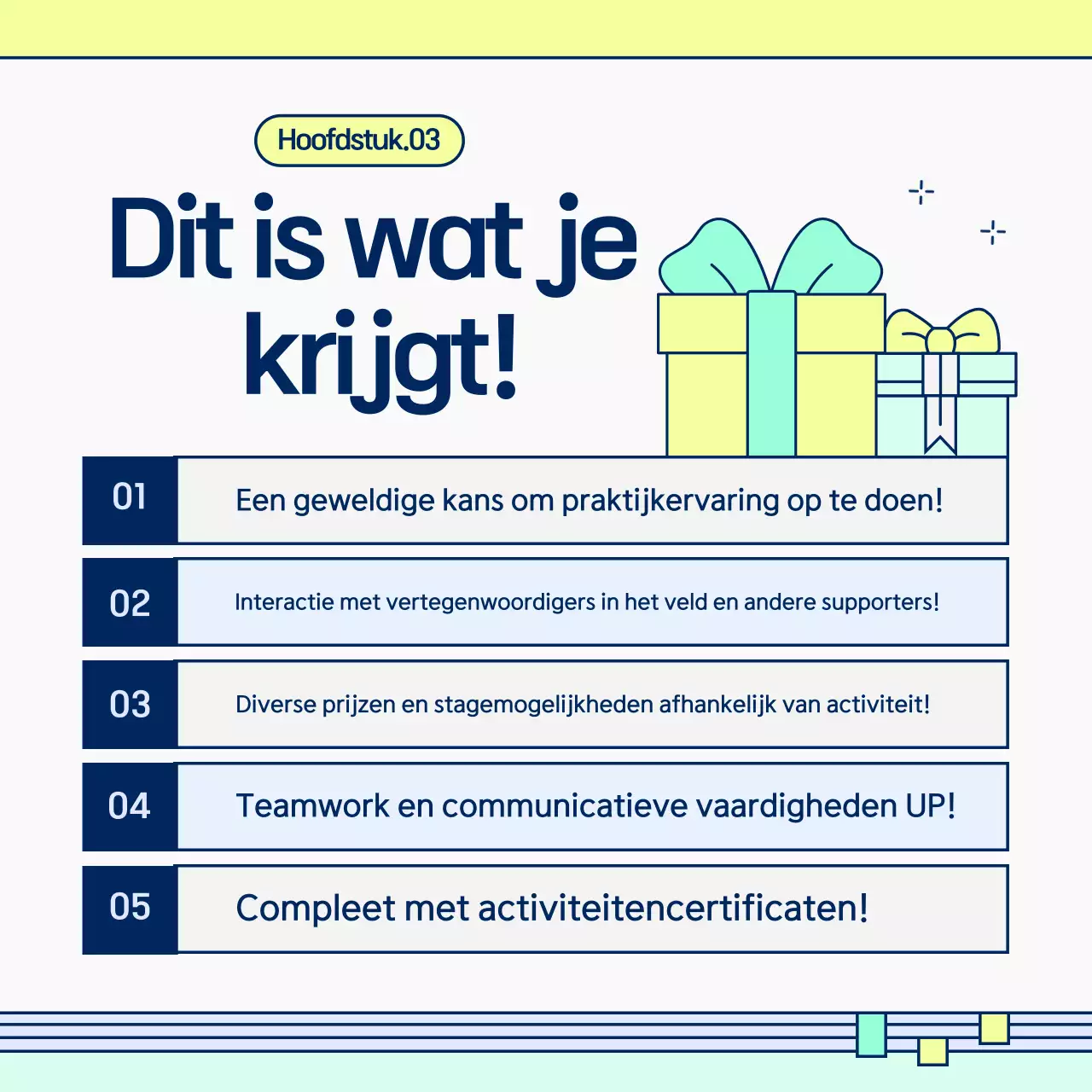 Werf supporters met een leuk kleurenschema in chartreuse en mint