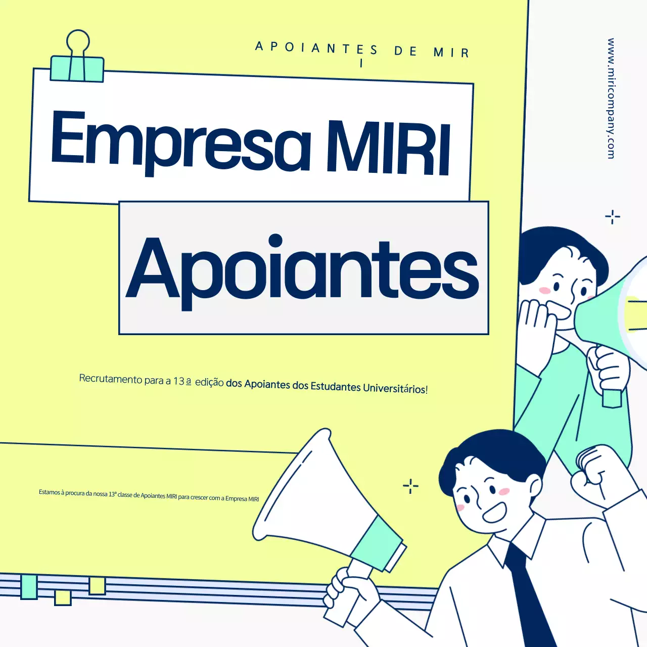 Promover o recrutamento de apoiantes com um bonito esquema de cores chartreuse e menta