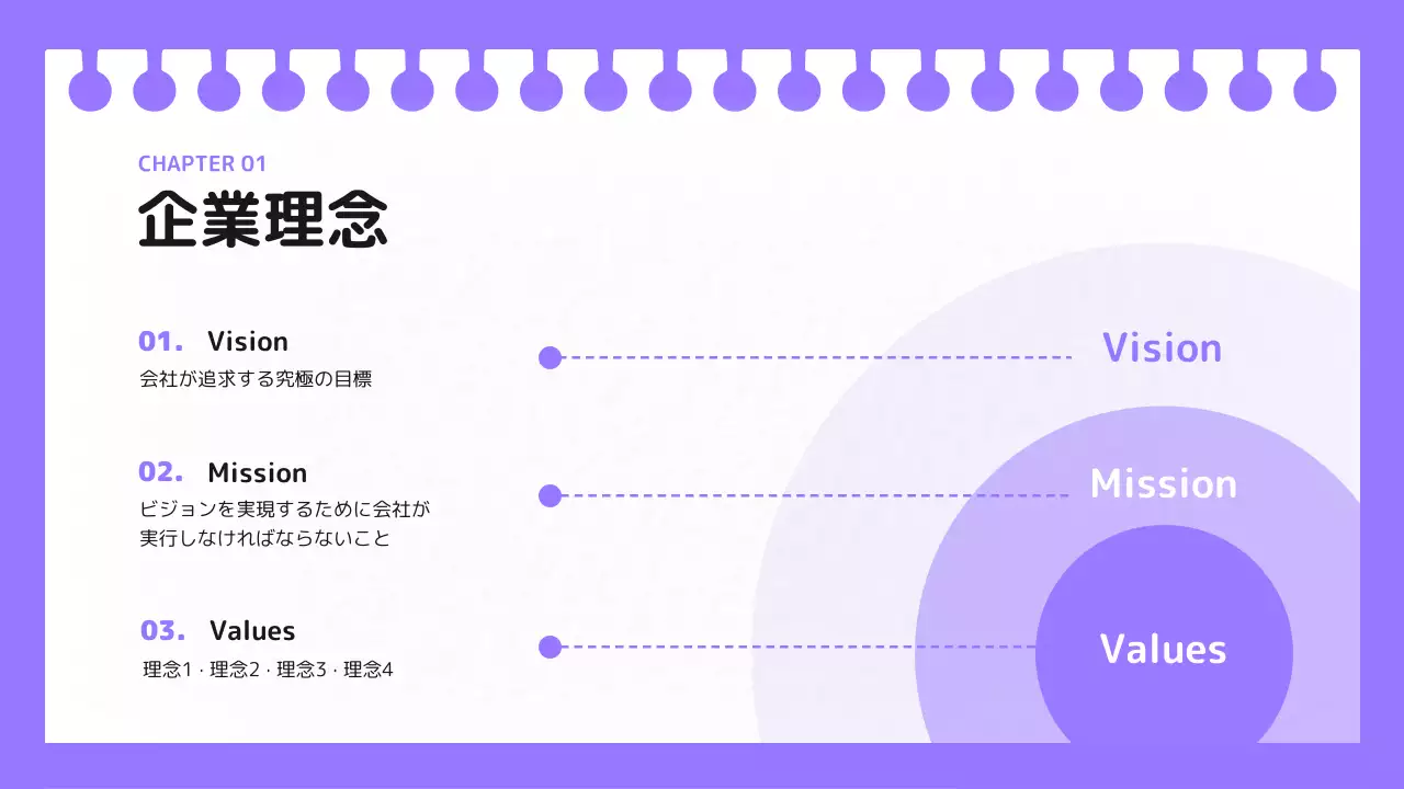 紫 シンプル 研修 資料 プレゼンテーション