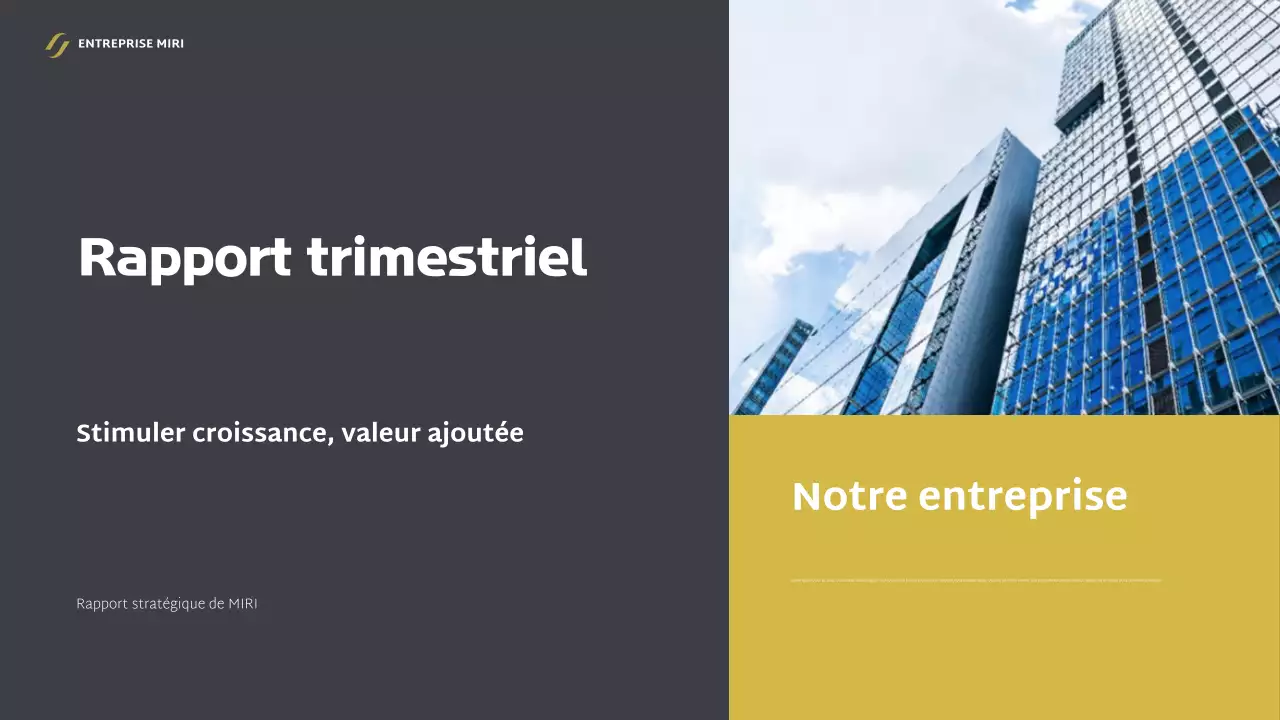 rapport d'activité moderne gris