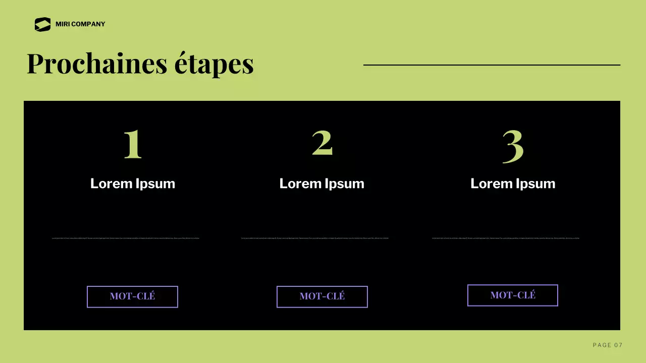 rapport d'activité moderne noir