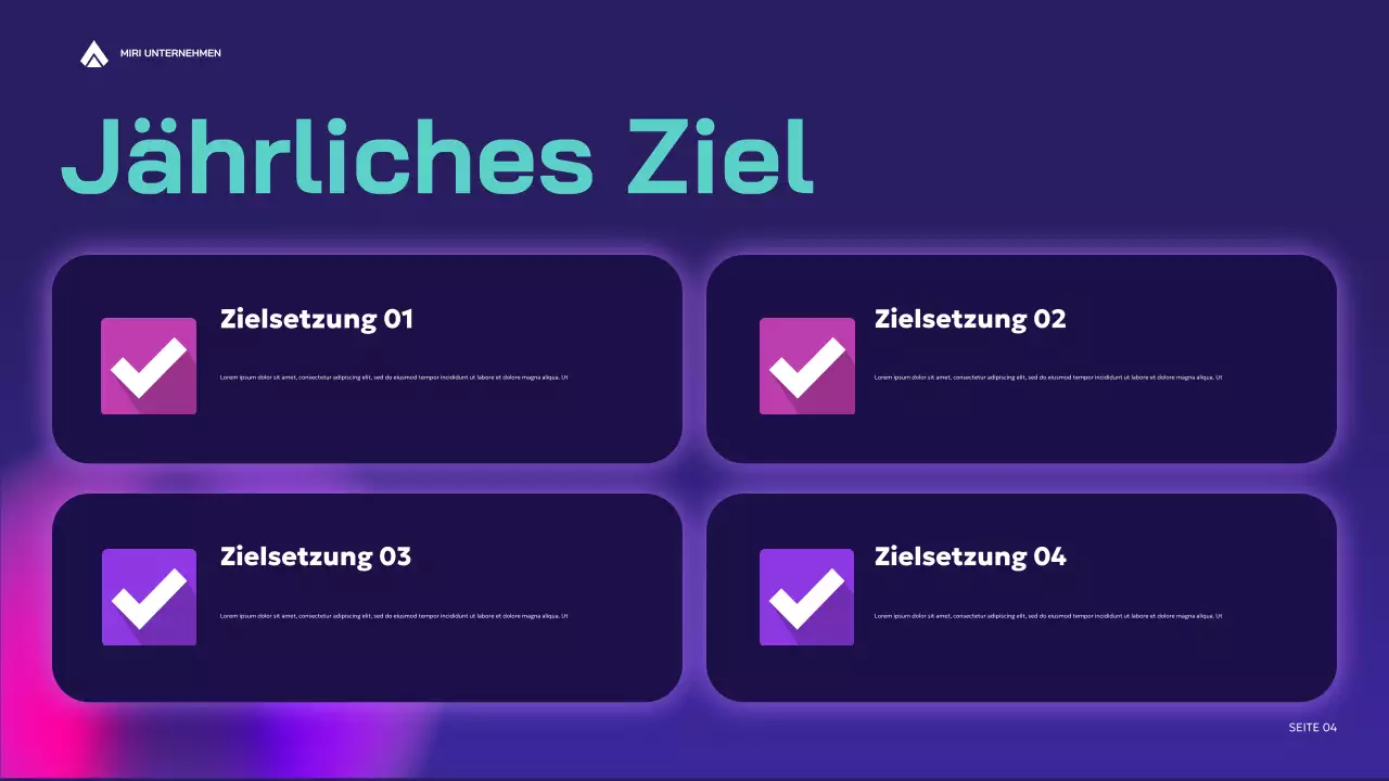 lila moderner Geschäftsbericht