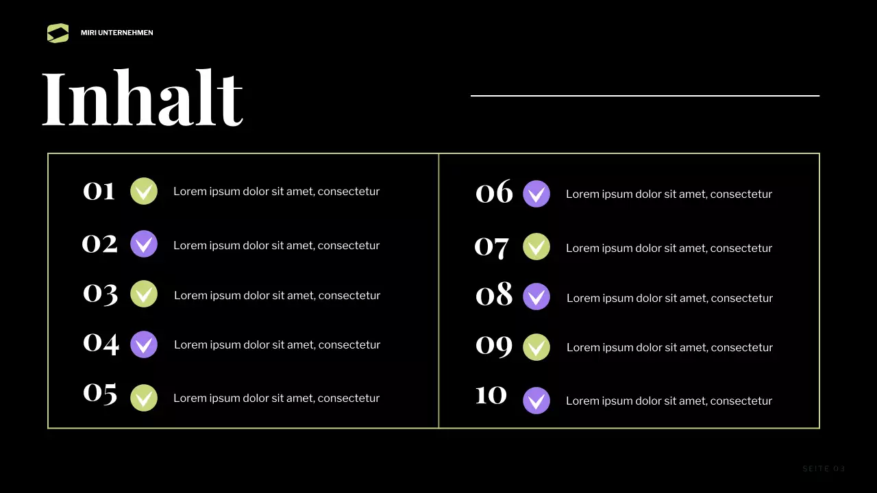 black modern business report