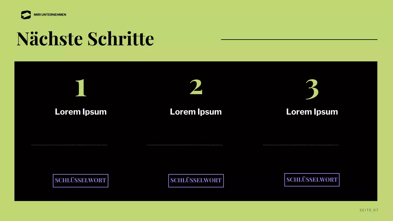 black modern business report