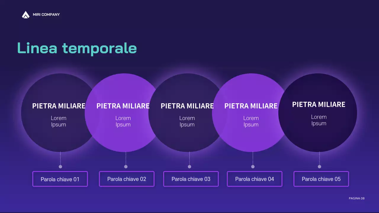 relazione aziendale moderna viola