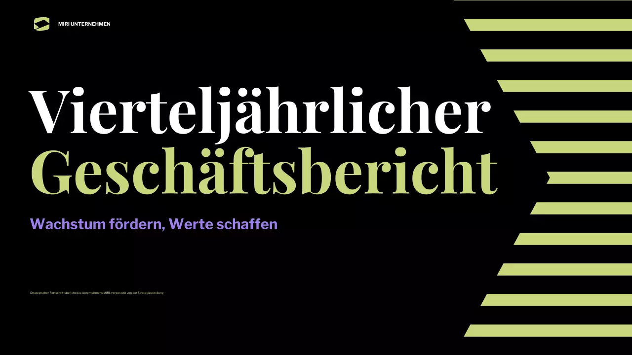 black modern business report