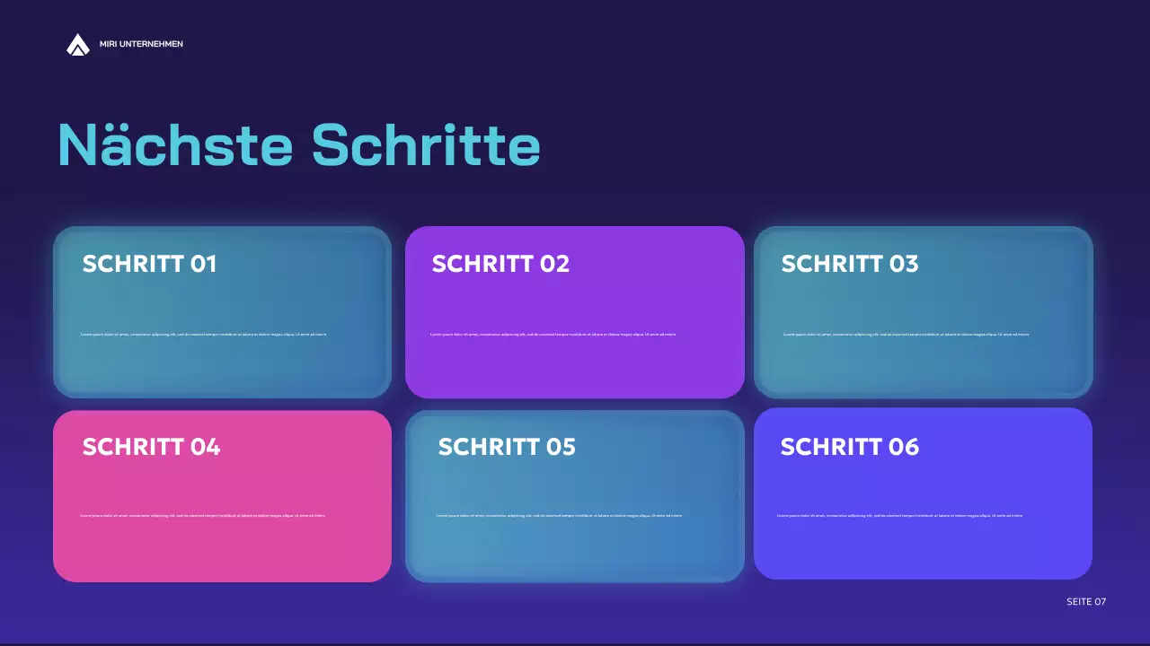 lila moderner Geschäftsbericht