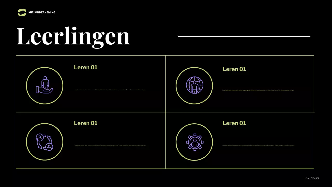 zwart modern zakelijk verslag