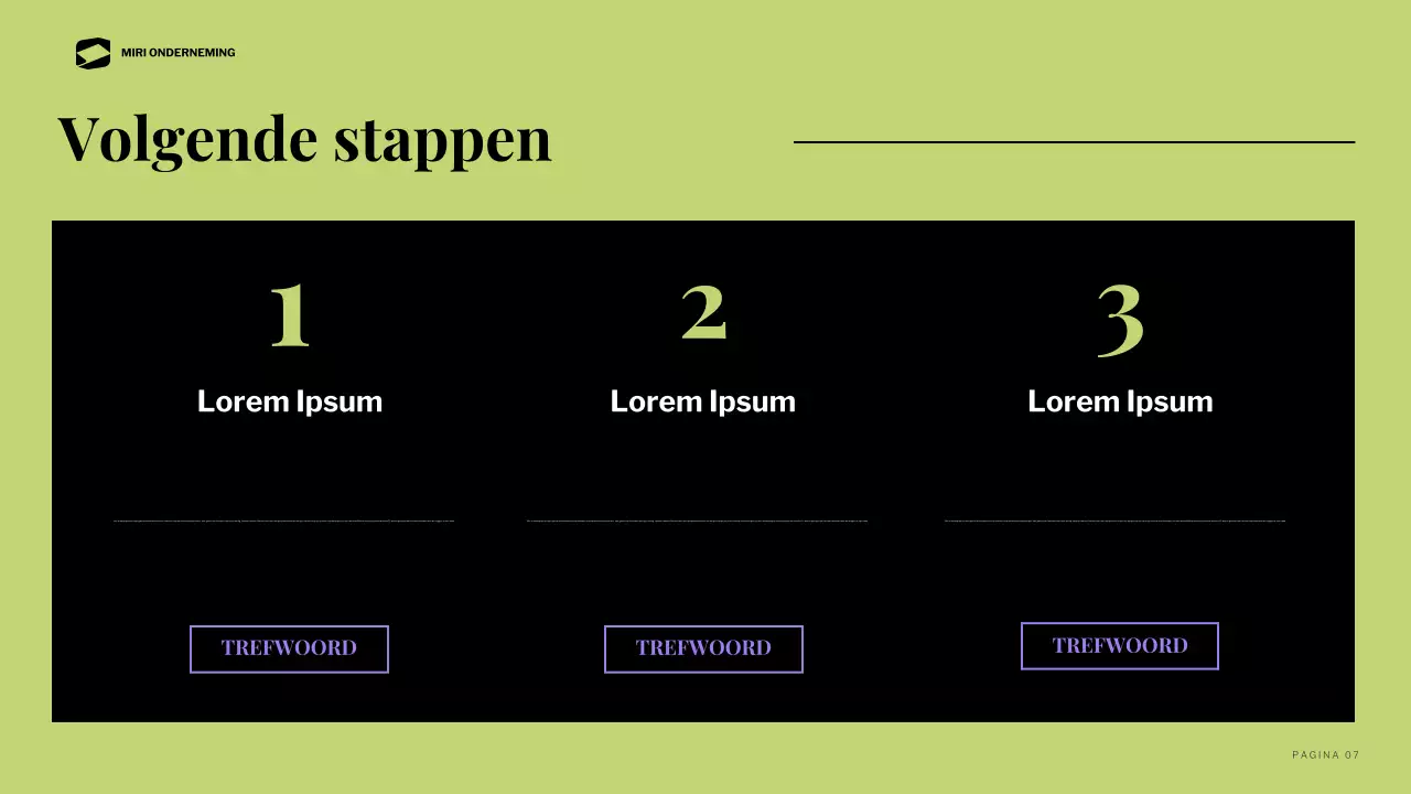 zwart modern zakelijk verslag