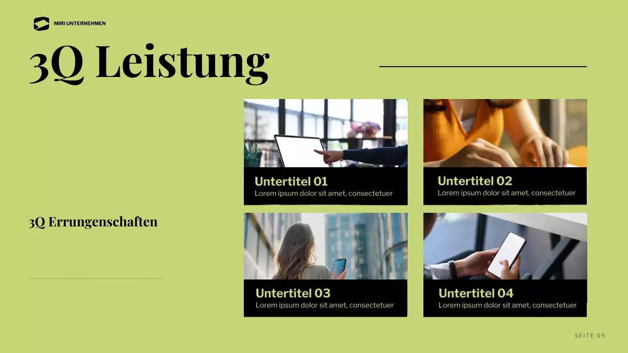 black modern business report