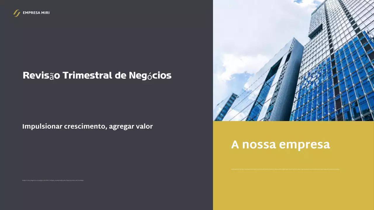 relatório empresarial moderno cinzento