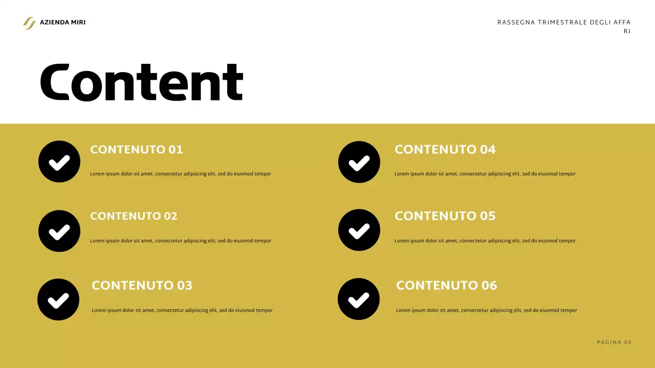 relazione aziendale grigia e moderna