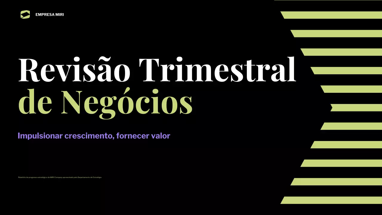 relatório de empresa negra moderna