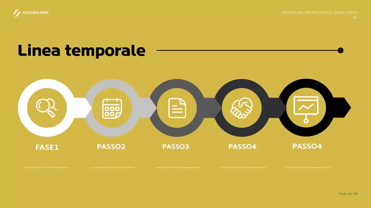 relazione aziendale grigia e moderna