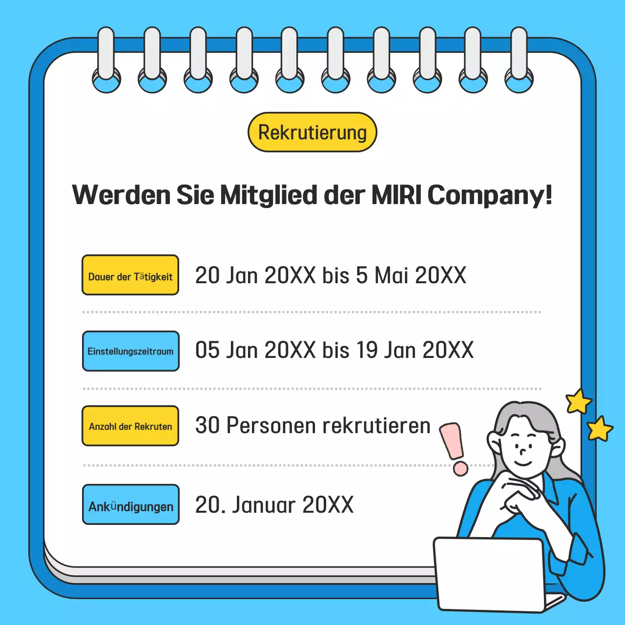 Hellblau Neat Recruitment