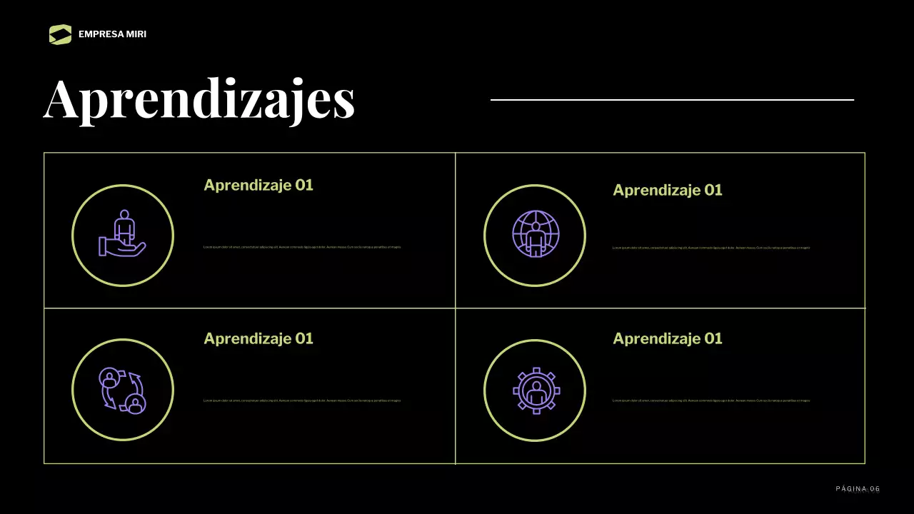 informe sobre la empresa moderna negra