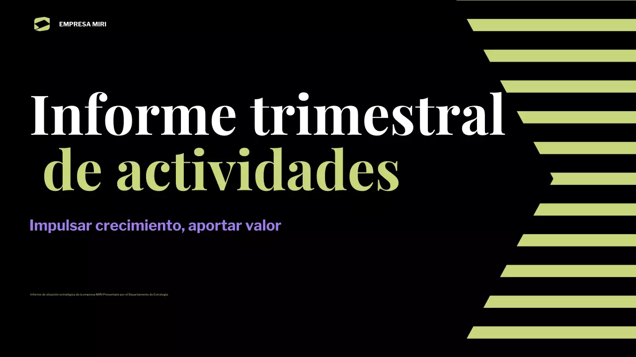 informe sobre la empresa moderna negra