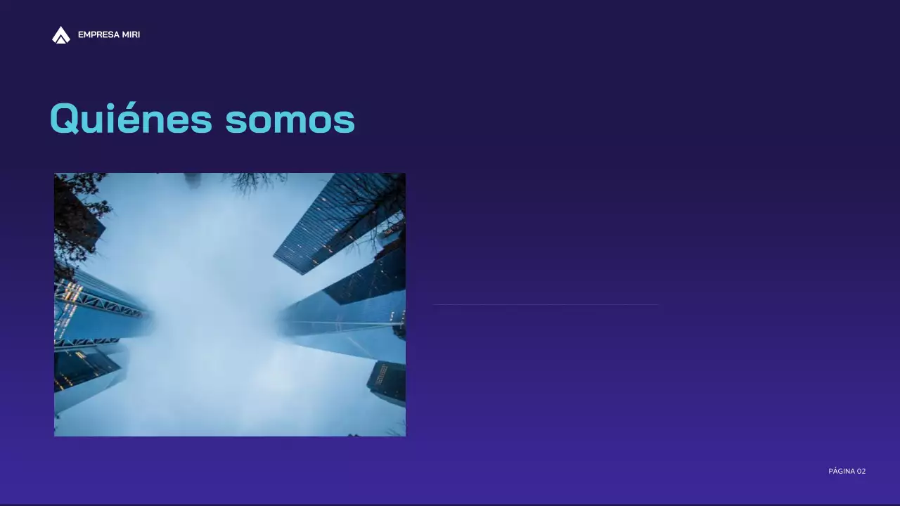 informe sobre la empresa moderna púrpura