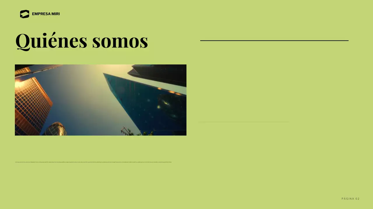 informe sobre la empresa moderna negra