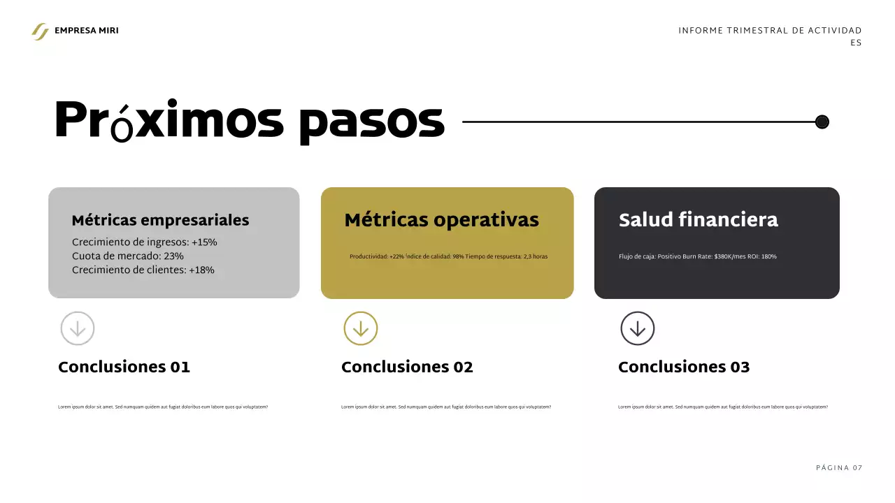 informe grey modern business