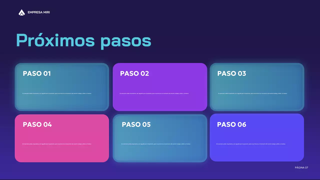 informe sobre la empresa moderna púrpura