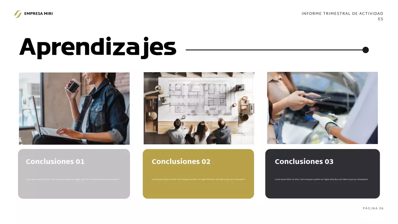 informe grey modern business