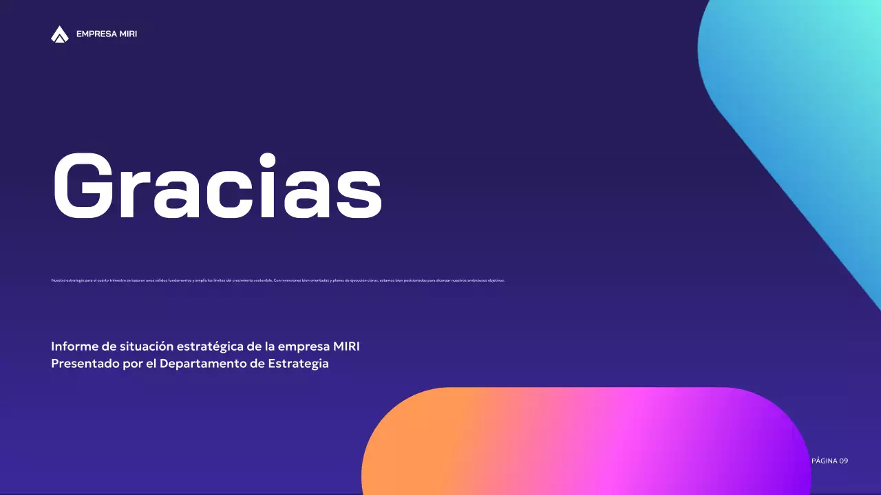 informe sobre la empresa moderna púrpura