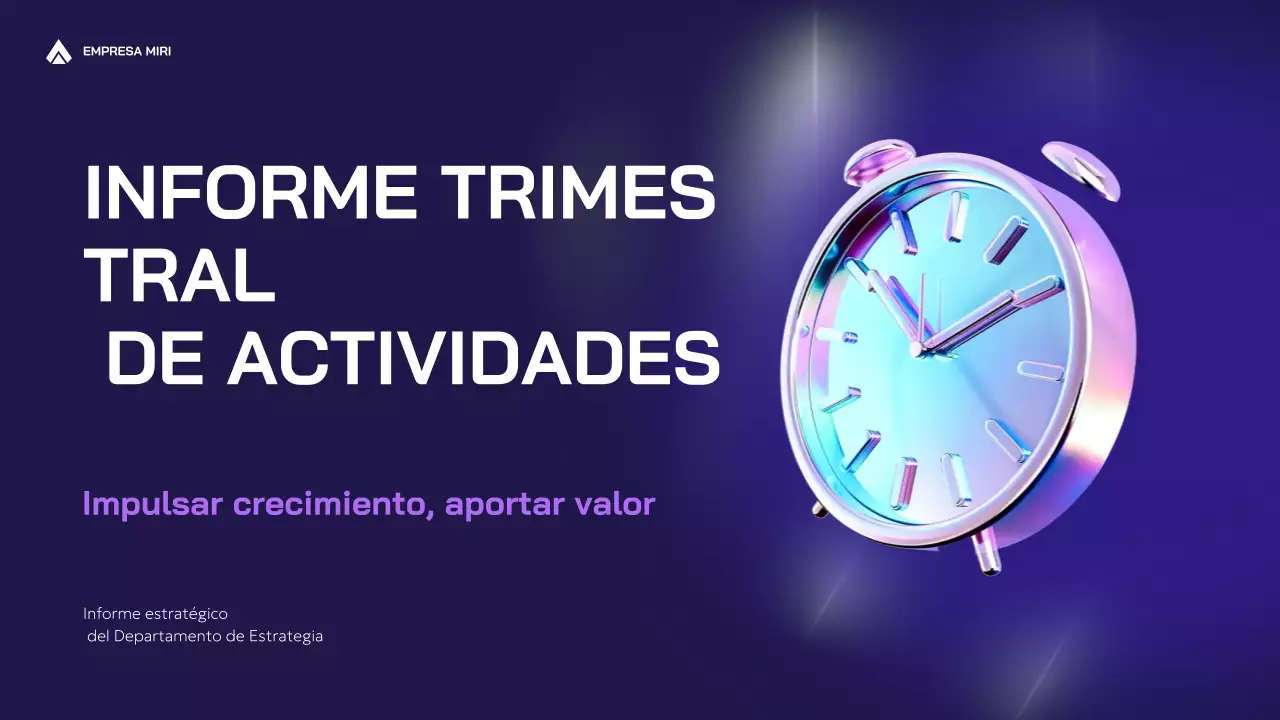 informe sobre la empresa moderna púrpura