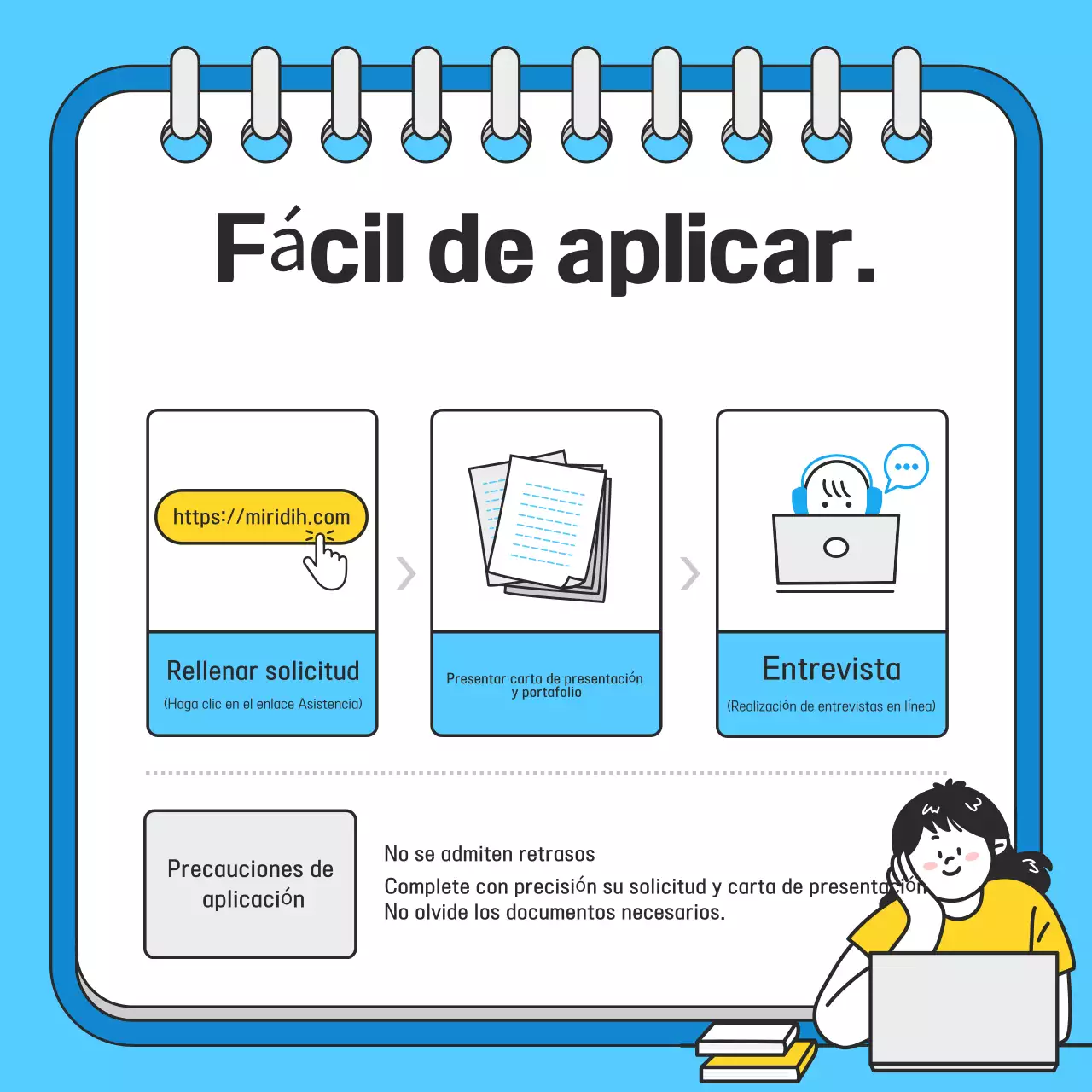 Azul claro Neat Recruitment