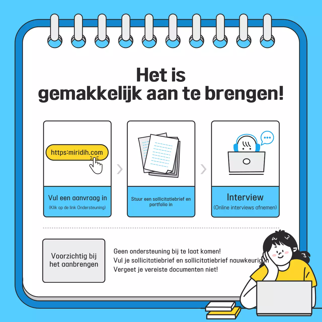 Lichtblauw Nette Werving